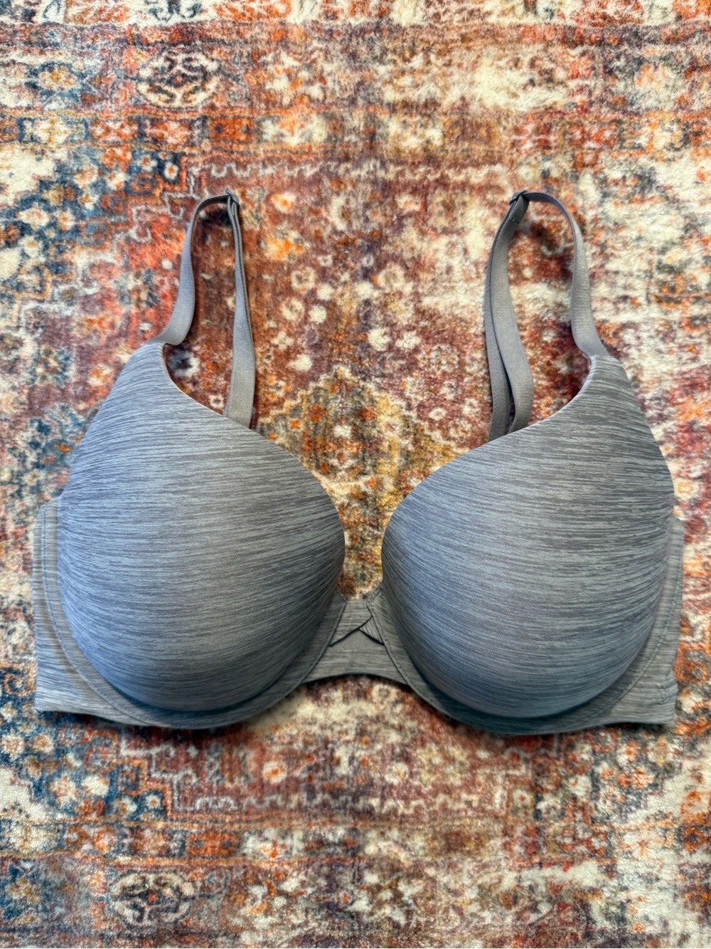Victoria’s Secret Perfect Shape T-Shirt Bra Gray Heather 34DD